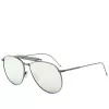 Thom Browne Unisex TB015LTDBLKGR Aviator Sunglasses 62/15/144 mm