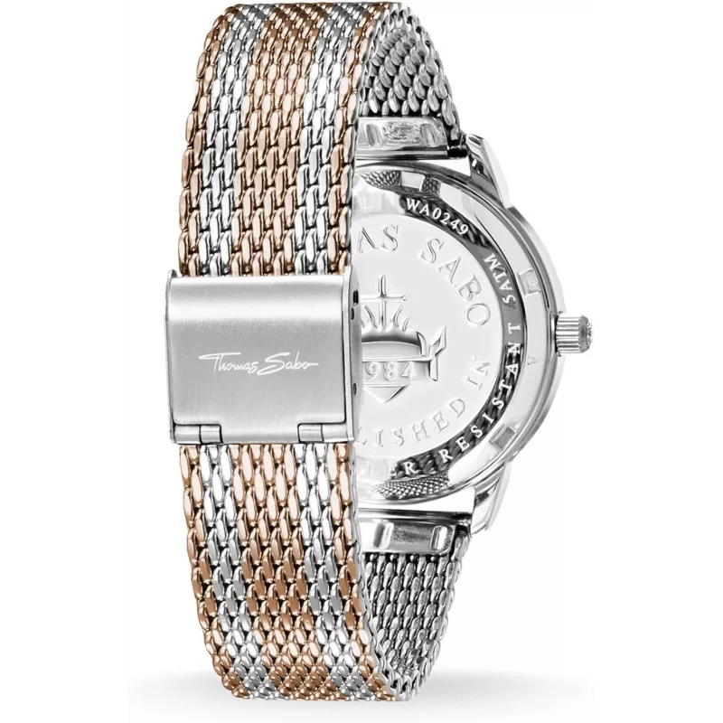 Zegarek damski THOMAS SABO WA02732832013 - Kwarcowy, Stal nierdzewna, Srebrna tarcza