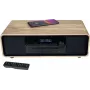 Thomson MIC300IBT 60W Mikro zestaw Hi-Fi z Bluetooth, CD, radiem FM, USB, ładowaniem bezprzewodowym Qi - czarny/drewno TH388657