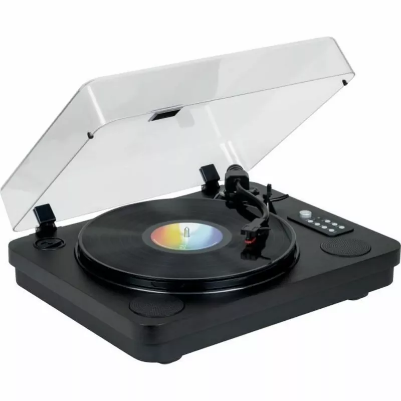 THOMSON TT650BT Gramofon z wbudowanymi głośnikami, nagrywanie z płyt na USB, czarny