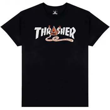Thrasher x Toy Machine T-Shirt Pyramid Black M