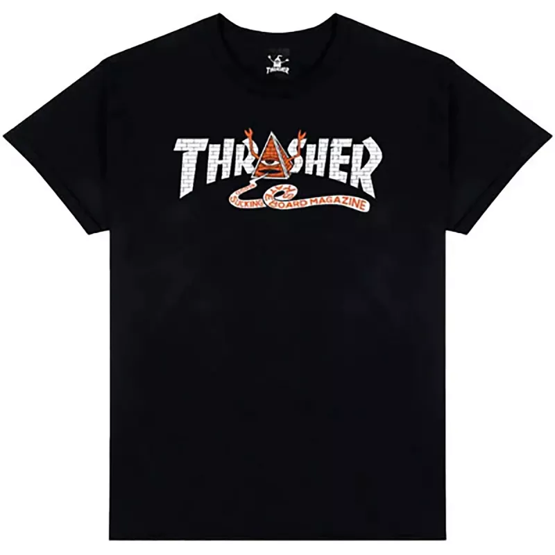 Thrasher x Toy Machine T-Shirt Pyramid Black M