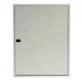 Rozdzielnica natynkowa TIBOX AS424, 585x750x115 mm, 4 rzędy x 24 moduły, wewnętrzna, przezroczyste drzwiczki, biało-szara