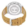 TIMBERLAND Męski zegarek analogowy kwarcowy TDWGF0074901 - niebieska tarcza, brązowy pasek skórzany, 46mm