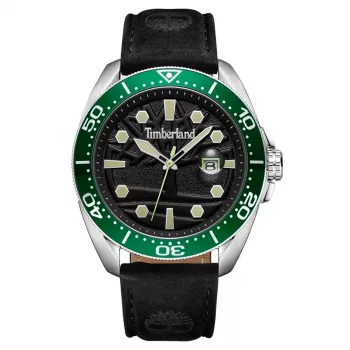 Zegarek męski Timberland Henniker Kwarcowy Analogowy TDWGB2230603 44mm Czarna Stal Nierdzewna Skóra
