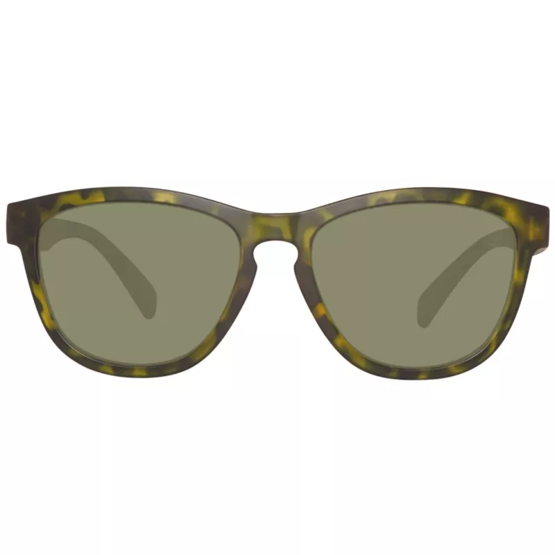 Okulary przeciwsłoneczne Timberland męskie TB9102-5455R polaryzacyjne - matowa czarna oprawka, zielone szkła