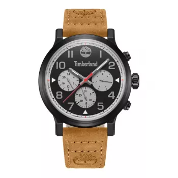 Zegarek męski Timberland Henniker II TDWGF0028902 46mm Stal nierdzewna Brązowa skóra