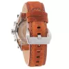 Zegarek męski Timberland TBL1331JS-02C 45mm Stal nierdzewna Kwarcowy Analogowy Czarna tarcza Brązowy pasek skórzany