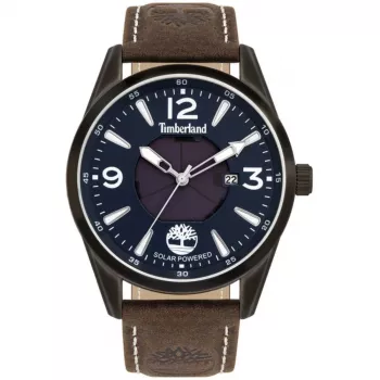 Zegarek męski TIMBERLAND TBL16004JYU03 43mm Niebieska tarcza Brązowy pasek skórzany