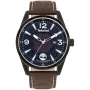 Zegarek męski TIMBERLAND TBL16004JYU03 43mm Niebieska tarcza Brązowy pasek skórzany
