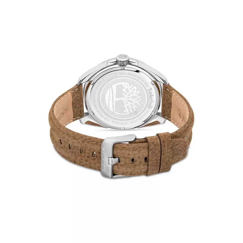Zegarek męski Timberland TDWGF2200903 45mm Stal nierdzewna Brązowa skóra