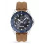 Zegarek męski Timberland TDWGF2200903 45mm Stal nierdzewna Brązowa skóra