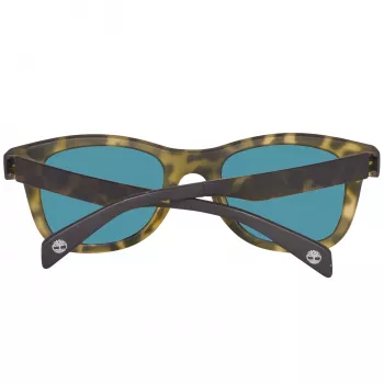 Timberland TB9080-5055R Męskie polaryzowane okulary przeciwsłoneczne w kształcie kwadratu, matowa czerń/zielony, 55 mm