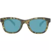 Timberland TB9080-5055R Męskie polaryzowane okulary przeciwsłoneczne w kształcie kwadratu, matowa czerń/zielony, 55 mm
