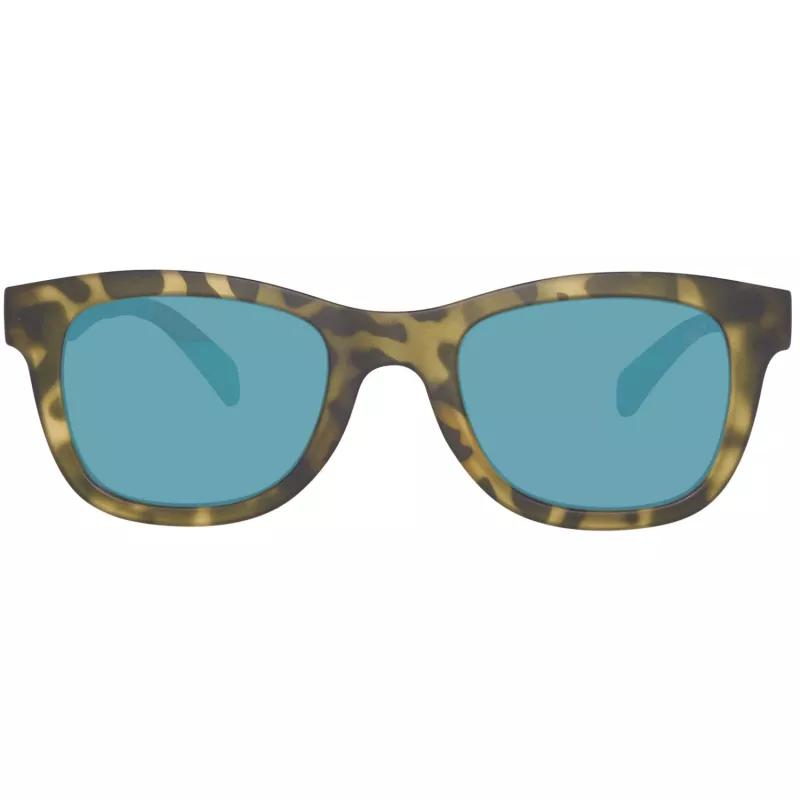 Timberland TB9080-5055R Męskie polaryzowane okulary przeciwsłoneczne w kształcie kwadratu, matowa czerń/zielony, 55 mm
