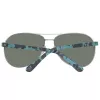 Okulary przeciwsłoneczne Timberland TB9086-6209D dla mężczyzn, polaryzacyjne – matowa czarna oprawka, zielone szkła