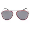 TIMBERLAND Unisex TB9118-6068D Okulary przeciwsłoneczne - Polaryzowane, prostokątna oprawka Havana, brązowe szkła