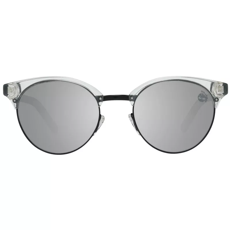 Okulary przeciwsłoneczne Timberland damskie TB9147-4926D prostokątna oprawka acetatowa ciemny havana brązowe szkła 49mm