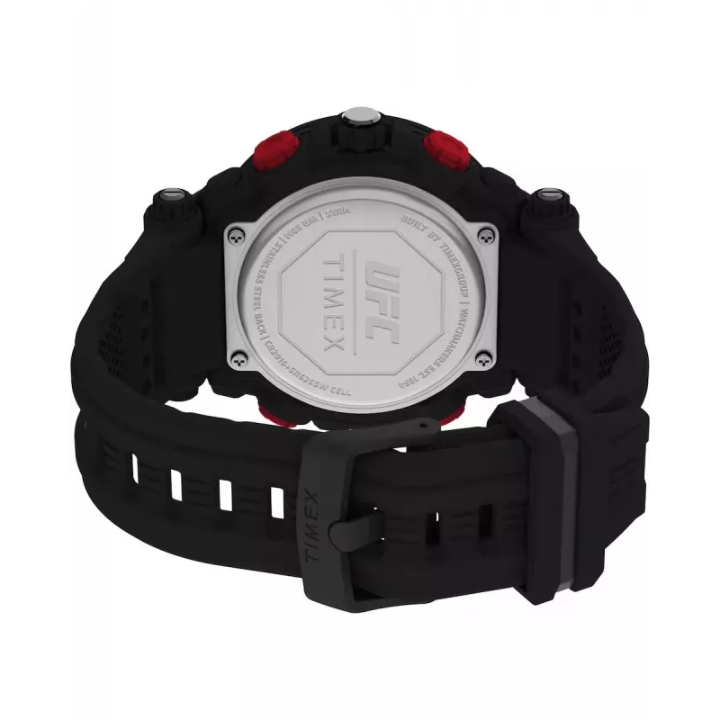 Zegarek cyfrowy TIMEX męski kwarcowy TW5M52800 50mm koperta z żywicy czarny pasek z żywicy