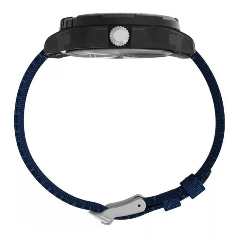 TIMEX Męski zegarek Expedition North Field Post Solar TW2V40300 – 46mm stal szlachetna zielona tarcza brązowy pasek skórzany solarny kwarcowy