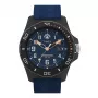 TIMEX Męski zegarek Expedition North Field Post Solar TW2V40300 – 46mm stal szlachetna zielona tarcza brązowy pasek skórzany solarny kwarcowy