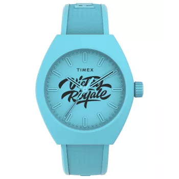 TIMEX Zegarek Męski Field Watch TW2W96900 40mm Kwarcowy Analogowy Brązowy Pasek Skórzany Czarna Tarcza