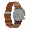 Timex TW2W64400 Męski zegarek polowy 42mm Czarna tarcza Brązowy pasek skórzany