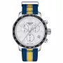 TISSOT T-Sport Chrono XL Classic Zegarek męski 42mm Brązowy pasek skórzany Srebrna tarcza T09541717372