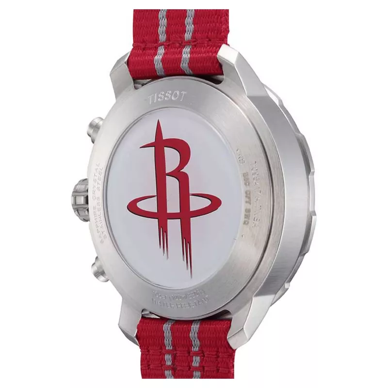 Zegarek męski TISSOT T-Sport Chrono XL Classic 42mm srebrna tarcza niebieski pasek tekstylny szwajcarski kwarcowy chronograf T09541717037