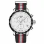 TISSOT T-Sport PRC 200 Męski szwajcarski kwarcowy zegarek chronograf 42mm Stal nierdzewna Czarna tarcza