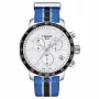 TISSOT T-Sport Quickster Męski Zegarek Chronograf 42mm Czarny PVD Stal Szlachetna i Pasek Nylonowy