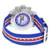TISSOT T-Sport Quickster Męski Zegarek Chronograf 42mm Srebrna Tarcza Niebiesko-Czerwony Pasek Nylonowy T09541717371