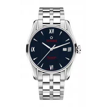 TITONI Zegarek automatyczny męski 83908S-690 40mm Stal nierdzewna