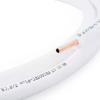 TIVENTO Flex preizolowana rura miedziana 1/4 cala (6,35 mm) - zwoj 50 m