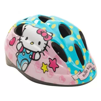 Kask rowerowy dla dziewczynek TOIMSA Hello Kitty, różowo-biały, S (52-56 cm)