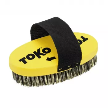 Toko Base Brush Oval Steel Wire - Szczotka do woskowania nart i snowboardu