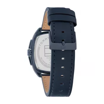 Zegarek Tommy Hilfiger 1710558 Analogowy Kwarcowy 40 mm Niebieska Tarcza Brązowa Skóra