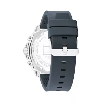 Zegarek Tommy Hilfiger Męski 1710687 Analogowy Kwarcowy 48 mm Stal Nierdzewna Niebieska Tarcza