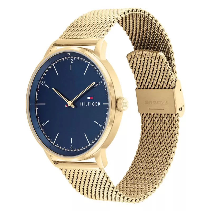 Zegarek Tommy Hilfiger 1791877 Męski Analogowy Kwarcowy 43mm Stal Nierdzewna Niebieska Tarcza