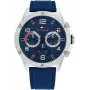 Zegarek Tommy Hilfiger 1792027 Męski Analogowy Kwarcowy 44mm Niebieska Tarcza Stal Szlachetna Srebrna