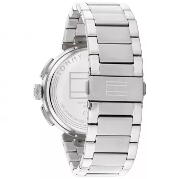 Zegarek męski Tommy Hilfiger 1792117 Kwarcowy Analogowy 44mm Stal nierdzewna Niebieska tarcza Srebrny pasek