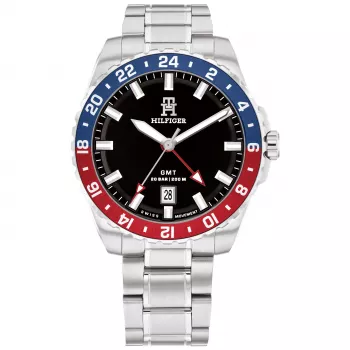 Zegarek męski Tommy Hilfiger 1792131 Analogowy Kwarcowy 42mm Niebieska Tarcza Brązowa Skóra