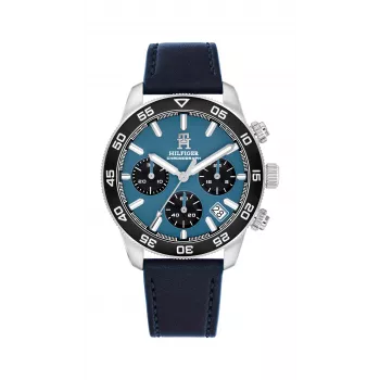Zegarek Tommy Hilfiger Męski 1792187 Analogowy Kwarcowy 41mm Stal Nierdzewna Niebieska Tarcza