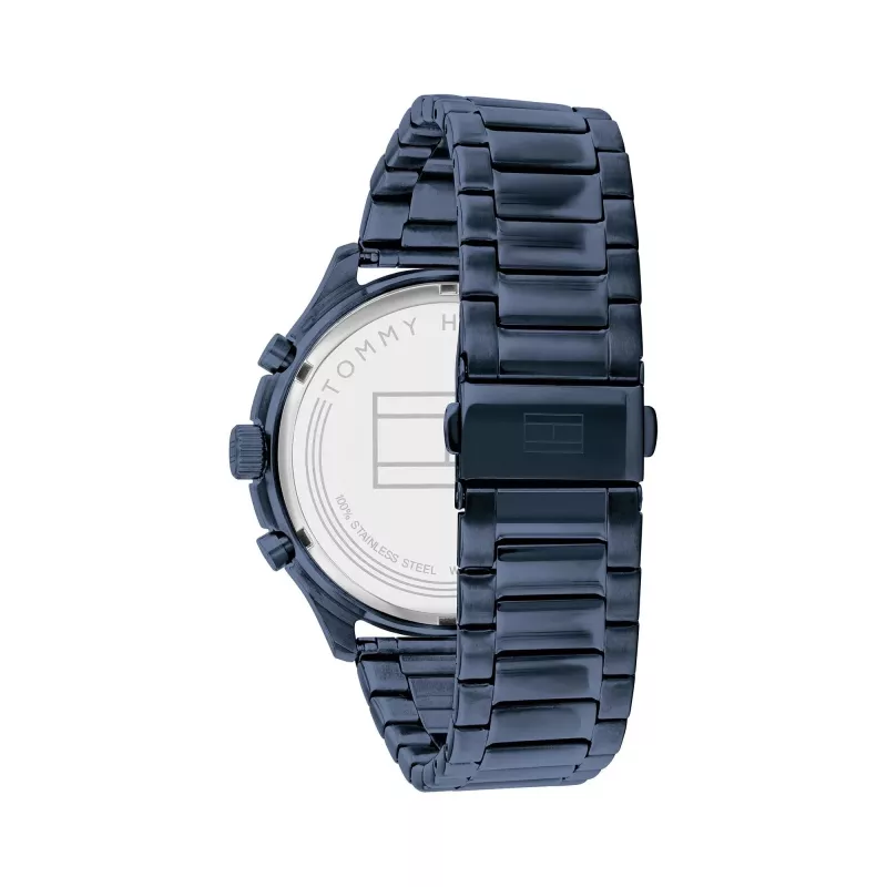Zegarek Tommy Hilfiger Damon męski kwarcowy 1791853 44mm niebieski silikon