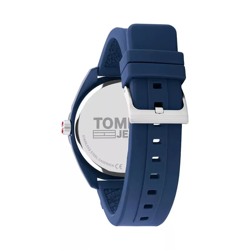 Zegarek Tommy Hilfiger Damon męski kwarcowy 1791927 45mm niebieska tarcza bransoleta ze stali nierdzewnej mesh