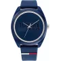 Zegarek Tommy Hilfiger Damon męski kwarcowy 1791927 45mm niebieska tarcza bransoleta ze stali nierdzewnej mesh