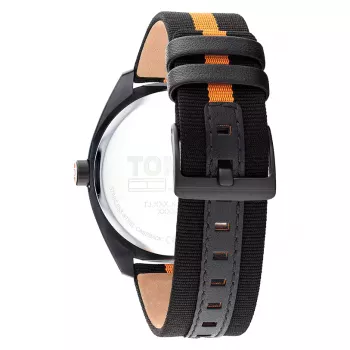 Zegarek Tommy Hilfiger Damon męski kwarcowy 1792042 45 mm stal nierdzewna niebieska tarcza