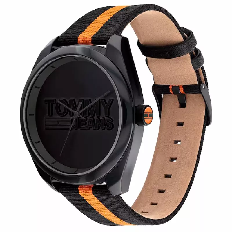 Zegarek Tommy Hilfiger Damon męski kwarcowy 1792042 45 mm stal nierdzewna niebieska tarcza