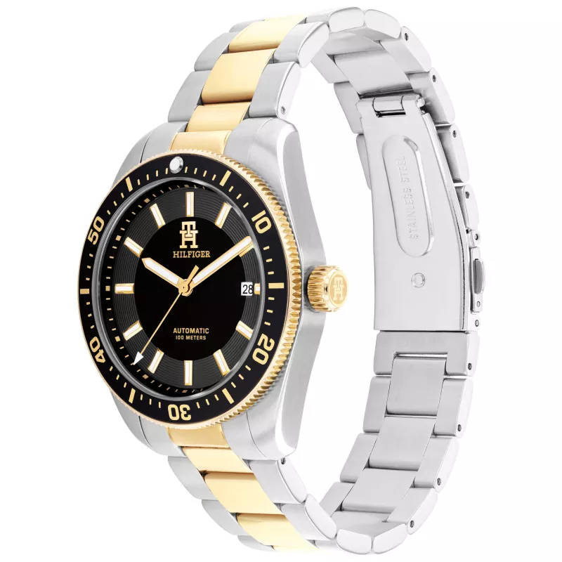 Zegarek Tommy Hilfiger Deacon Męski Kwarcowy 40mm Niebieska Tarcza Stalowa Siatka