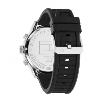 Zegarek Tommy Hilfiger Męski Decker Kwarcowy Analogowy 1792074 44mm Stal Nierdzewna Niebieska Tarcza
